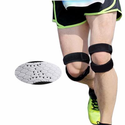 China Adjustable and Crashproof Patellar Straps Amazon Selling Double Buckle Sports X Shape Tendon Adjustable Warm Sweat-absorbent Knee Patella Support Belt for sale