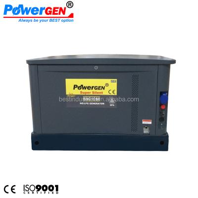 China Dual fuel! ! ! 60dB! ! ! POWERGEN Generac Stationary Super Silent Type NG/LPG Natural Gas Generator Air-Cooled Type 10KW BNG10SE for sale