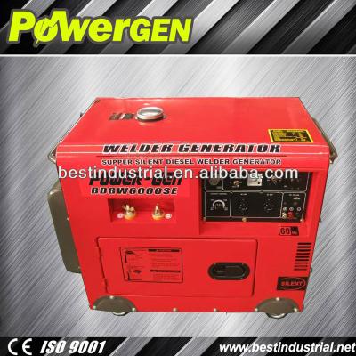 China New design! ! DC Welder Air Cooled Diesel Welding Generator 5kva BDGW7500E for sale