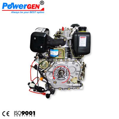 China Air-cooled bestseller! ! ! POWERGEN 188F Air Cooled Single Cylinder 12HP Diesel Engine For Sale for sale