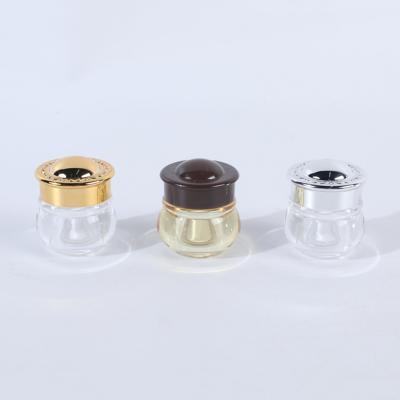 China Small Mushroom Shape Cosmetic Empty AS Plastic Jars With Colored Lids For Skincare/Lip Balm Jar In Stock for sale