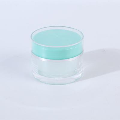 China Luxury Empty Cosmetic Container 50g Acrylic Plastic Travel Subbottling Cream Jar In Stock for sale