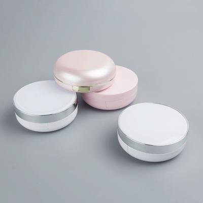 China Hot Sale Cosmetic Packaging 15g Round Loose Powder Jar With Eco Friendly Shaker And Powder Puff for sale