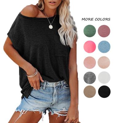 China QUICK DRY Customized Loose Oversized Women's Tees Blanket Short Sleeve Summer Women's Tees for sale