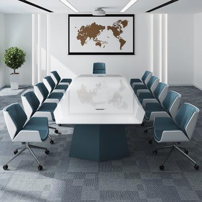 China EUROPEAN SLD 16 Series XINDA Series High End Luxury Scenography Person Conference Table Oval Metal CLOVER OEM for sale