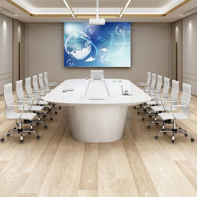 China EUROPEAN SLD 16 Series XINDA Series High End Luxury Scenography Person Conference Table Oval Metal CLOVER OEM for sale