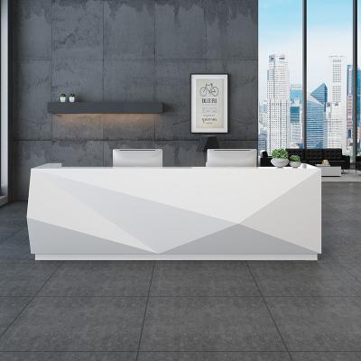 China EUROPEAN Led Light Wood Reception Desk Couner Design Artificial Stone Front Desk Welcome Counter Living Room For Sale Wood for sale