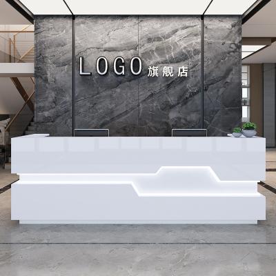 China European White Salon Reception Things On Beauty Salon Furniture Classic Customized Style Wooden Glass Packing Modern Office Hotel Eco for sale