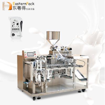 China Food Stand Up Packaging And Sealing Doypack Bags Stand Up Coffee Milk Jelly Liquid Stand Up Pouch Filling Machine For Juice for sale