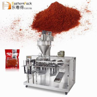 China Hot Selling Chili Powder Filling Packing Spices Flour Comic Pouch Doypack Food Bags Spice Granular Packaging Machine for sale