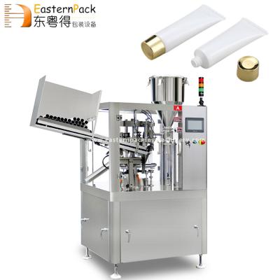 China Automatic Food Lip Gloss Ointment Plastic Aluminum Soft Toothpaste Pressurized Sealing Tube And Paste Filling Machine Small for sale