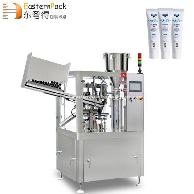 China Food Semi Automatic 5ml Skin Aluminum Sealing Ointment And Compact Piston Glue 5ml Super End Glue Filling Machine Tube for sale