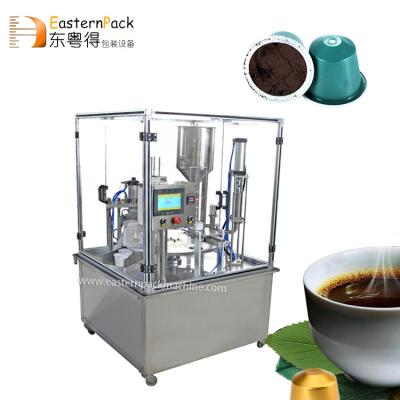 China 2021 Automatic Coffee Capsule Filling Machine Food Capsule Fill Counting Machine Keurig Coffee Capsule Filling Sealing Machine for sale