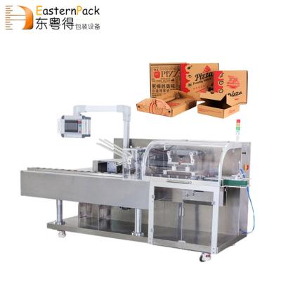 China Food plant making machine small motion flow package pizza cardboard carton box cartoning packing machine for sale