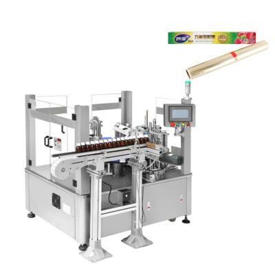 China Food Factory Price Automatic Easy Operation Carton Machine Carton Cling Film Cartoning Machine for sale