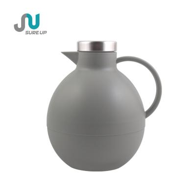 China PORTABLE Plastic Hot Water Jug Thermos Pot Food Grade Coffee Glass Carafe for sale