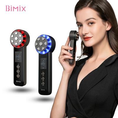 China Anti-puffiness Bimix 2022 Home Use Handheld Electric RF EMS Led Face Lifting Beauty Device for sale