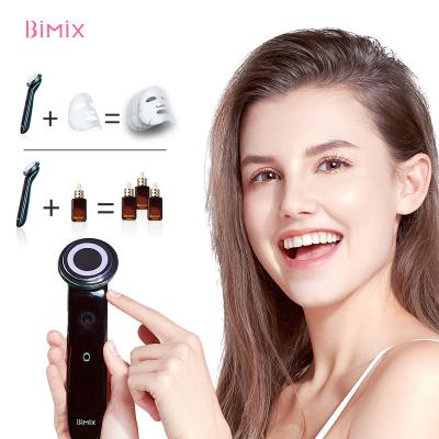 China 2021 face lift skin tightening skin scrubber detergent facial device ultrasonic vibration face massager for sale