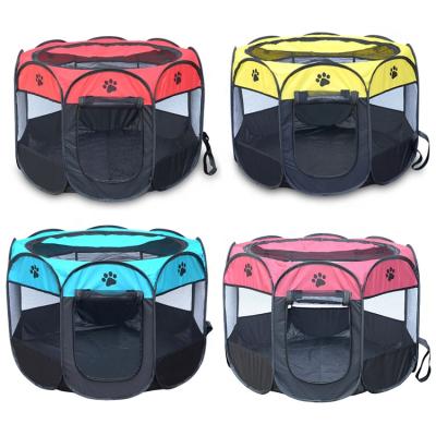 China Breathable Wholesale Portable Folding Collapsible Dog Playpen For Dog Pet for sale