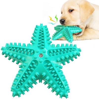 China Amazon Best Selling TPR Viable Teeth Cleaning Serrated Rod Dog Toothbrush Chew Squeaky Molar Dog Toy for sale