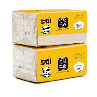 China Virgin Wood Pulp Four Layers Facial Tissue 300 Sheets Hotel Thick Bamboo Affordable Towel Household Paper Pulp Toilet Paper Bag for sale