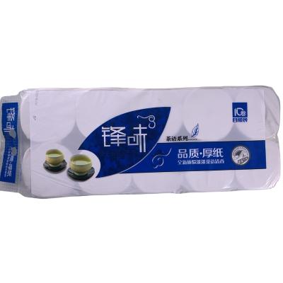 China Virgin Pulp Coreless Roll Paper Thick 4 Layer Baby Paper Toilet Paper 10 Rolls Wholesale for sale