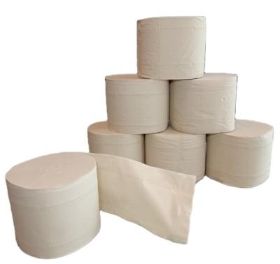 China Natural Bamboo Pulp 10 Toilet Paper Rolls Coreless Virgin Paper Napkin Roll Color Roll Coreless Straight Toilet Paper Group for sale