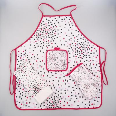 China Silk Screen Printing Cotton Heat Resistant Apron for sale