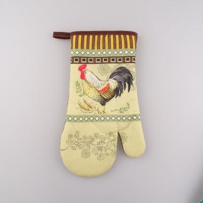 China Customized Printed Kitchen Dye Printing Glove for sale