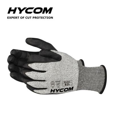 China Hot Selling Cheap Cut Resistant PU Coated Glove EN388 Safety Anti Cut Gloves For Work for sale