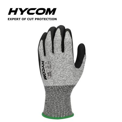 China Cut resistant glove anti-cut en388 certified Hycom breathable personal protection glove B4L-PU for sale