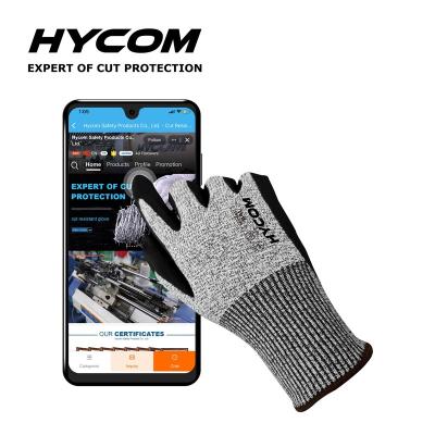 China High Performance Glove Custom Cut Heavy Duty Logo Safety Work Black PU Coated Gloves For Automotive Industry for sale