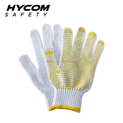 China General Purpose Glove Anti Slip PVC Dotted Cotton General Purpose Gloves For Construction Work for sale