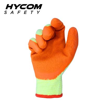 China Protective Hand HYCOM C10L Knitted Cotton Gloves With Natural Latex Coating General Purpose Work Gloves for sale