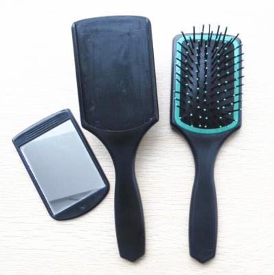 China Removable cushion hair brush with mirror on the back for sale