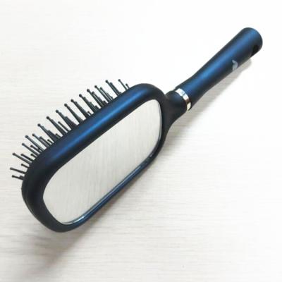 China Compact paddle hair brush with mirror / hair brush with mirror for sale