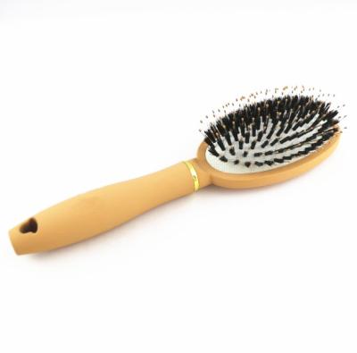 China Compact hairbrush with boar bristles for the barbershop for sale