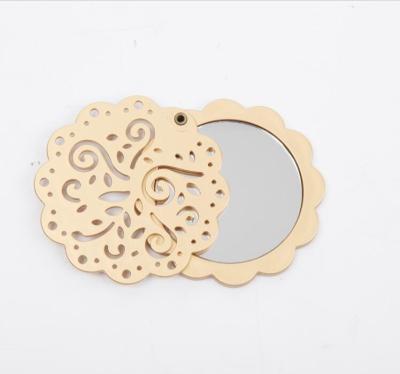 China Magnifying Rotating Make Up Mirror / Flower Mirror / Simple Mirror With Cover for sale