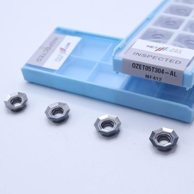 China MF412 Octogonaal Carbide Insert OZET05T304-AL voor het draaien van aluminium roestvrij staal Te koop