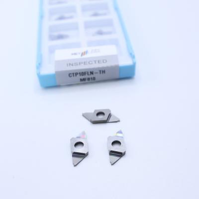 Κίνα HRA91.8 Σκληρότητα Μη επικαλυμμένο CNC Carbide Insert για το κόψιμο CTP Διαχωρισμός CTP10FLN-TH προς πώληση