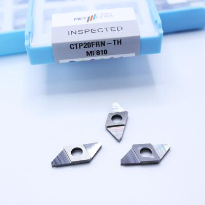 China CTP20FRN-TH Uncoated Parting Off Indexable Inserts for Steel Workpiece HRA91.8 Hardness Right Cutting CNC Carbide Insert for sale