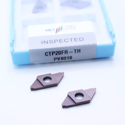 China PV8310 Grade Bronze CNC Carbide Insert For Cut-Off CTP PVD Coated Parting Off Indexable Inserts CTP20FR-TH Perfect for CTP for sale