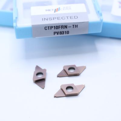 China CTP10FRN-TH CNC Carbide Insert For Cut-Off PVD Coated Parting Off Indexable Inserts Right Cutting HV4200 Hardness CTP for sale