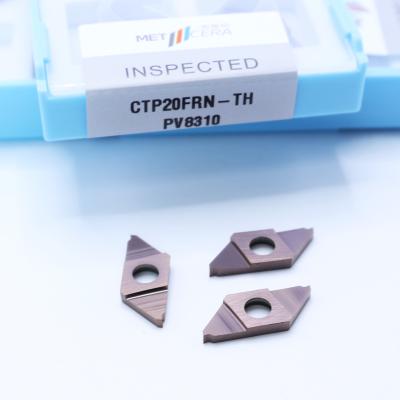 China High Hardness Bronze Carbide Insert For Cut Off CTP PVD Coated Parting Off Indexable Inserts Right Cutting CTP20FRN-TH for sale