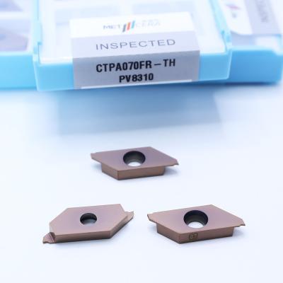 China PV8310 Grade Cemented Carbide Parting Off Indexable Inserts for Precise Steel and Stainless Steel Machining CTPA070FR-TH for sale