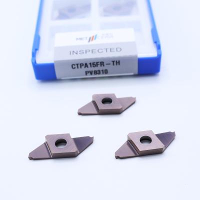 China Professional PVD Coated Carbide Parting Off Indexable Inserts for Steel and Stainless Steel CTPA15FR-TH for sale