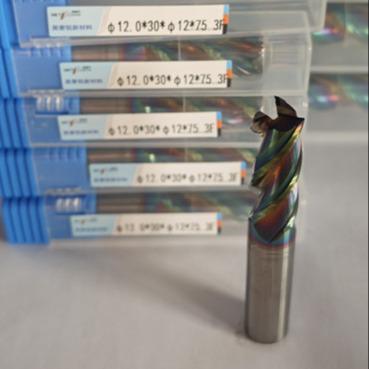 China MAE PLUS HRC55-60 Hardness Carbide End Mill for Non-Ferrous Metals Aluminium and Copper Processing 12mm for sale