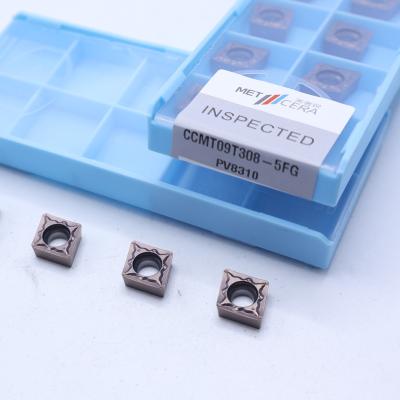 China CCMT060204-5FG, CCMT09T-5FG Carbide Lathe Turning Milling Inserts CNC Lathe Holder Blades for sale