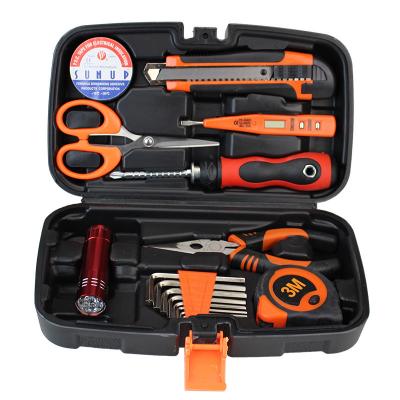 China Durable 17pcs Handsehold Tool Kit for Household Hardware Repair Toolbox Set Combination Suit Maintenance Tool Kit for sale