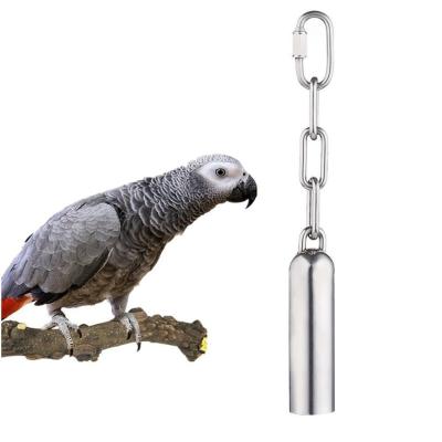 China Amazon Direct Selling Factory Direct Selling Stainless Steel Pet Bird Bell Toy Parrot Viable Hot Selling Bell for sale